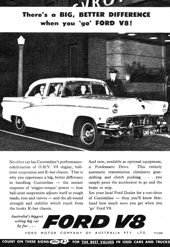 1956 Ford Customline V8